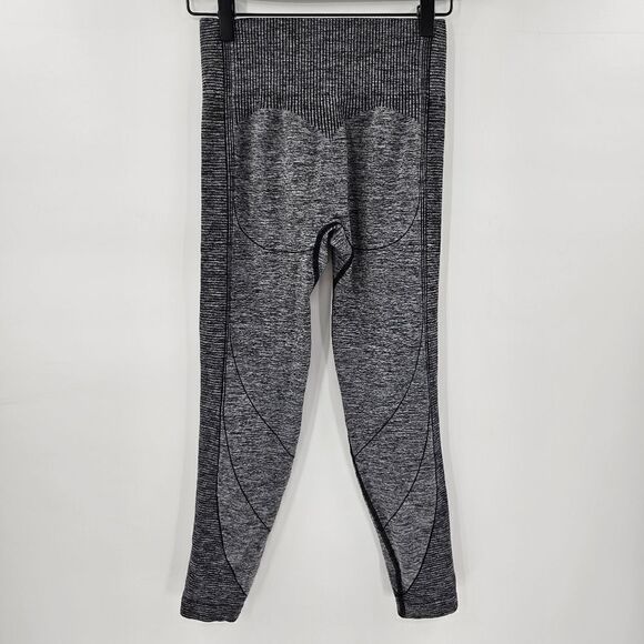 Gymshark hyper amplify heathered black gray leggings medium booty contour - Picture 2 of 4